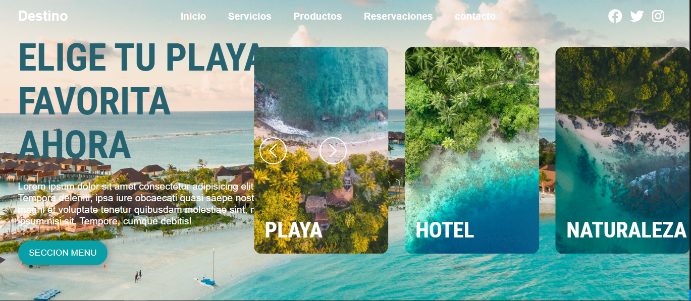 Landing Page con HTML, CSS y Javascript